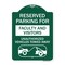 Signmission Reserved Parking for Faculty and Visitors Unauthorized Vehicles Towed Away, A-DES-GW-1824-23103 A-DES-GW-1824-23103 - alternate 1